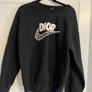 “Dior nike” crew neck